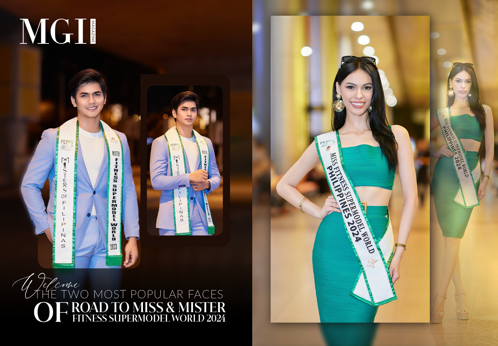 Welcome the two most popular faces of “Road to Miss & Mister Fitness Supermodel World 2024”